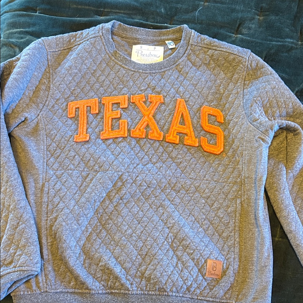Pressbox Quilted Texas Crewneck Sweatshirt